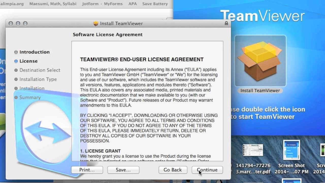 How do i install teamviewer on my mac