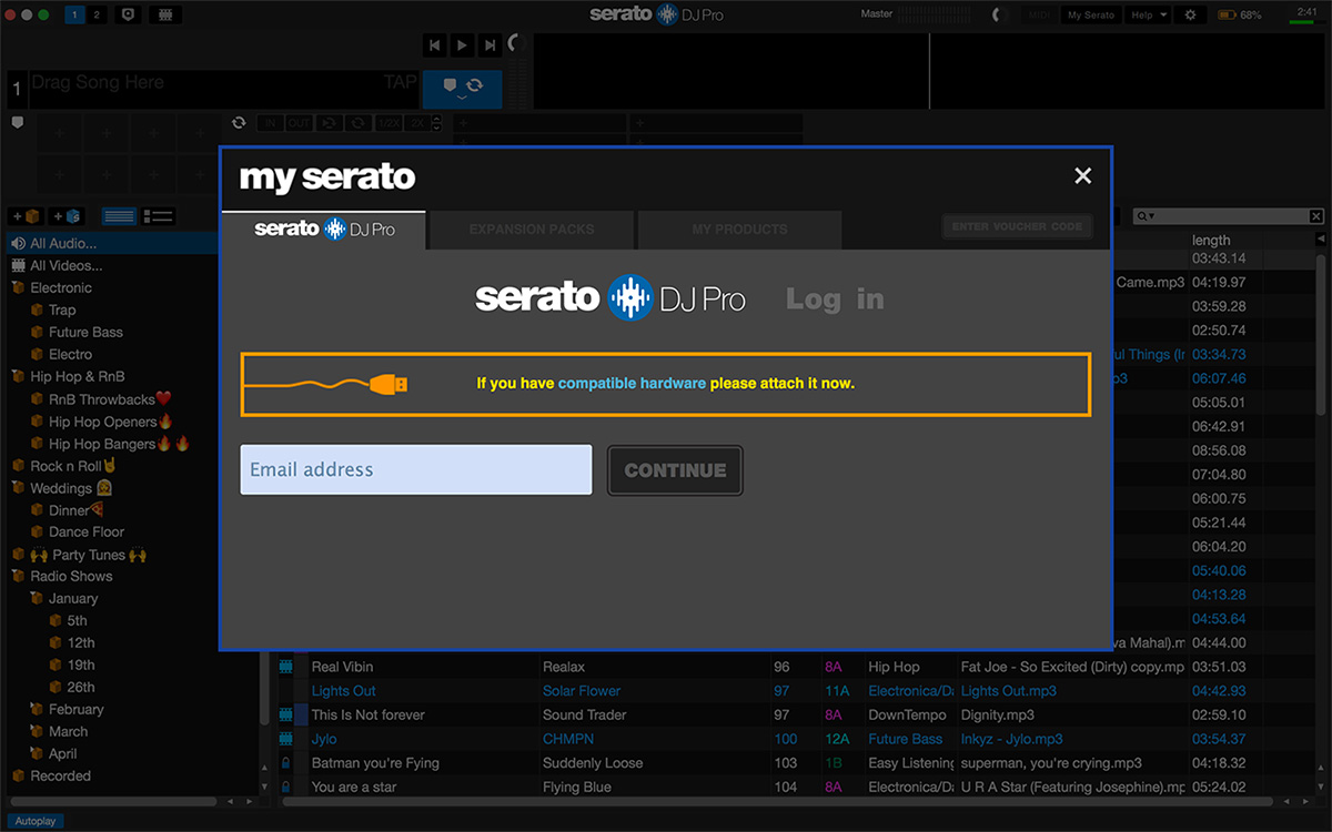 recording with serato scratch live